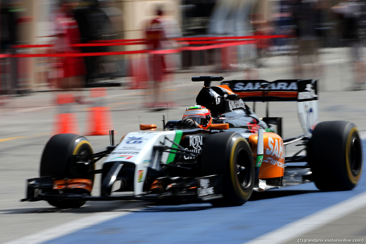 TEST F1 BAHRAIN 27 FEBBRAIO, Sergio Perez (MEX), Sahara Force India 
27.02.2014. Formula One Testing, Bahrain Test Two, Day One, Sakhir, Bahrain.