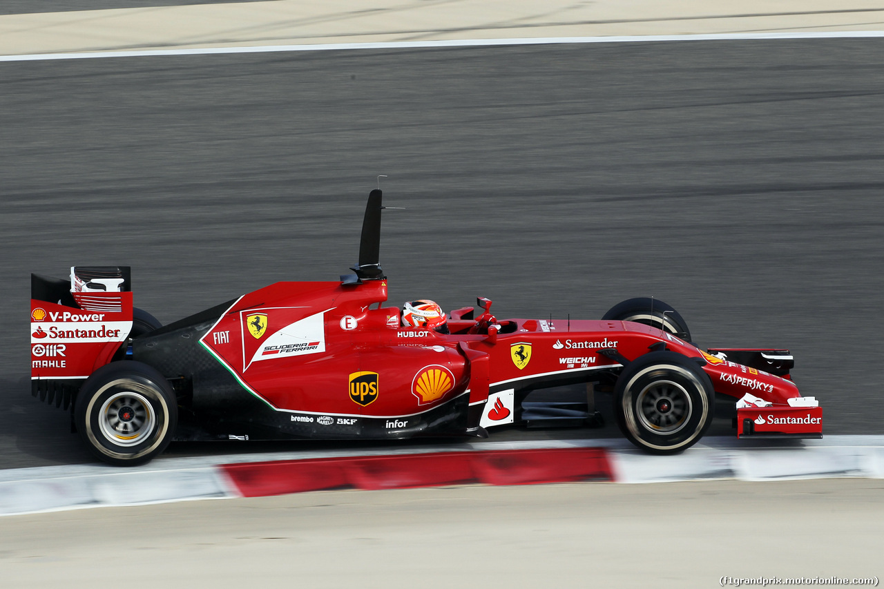 TEST F1 BAHRAIN 27 FEBBRAIO, Kimi Raikkonen (FIN) Ferrari F14-T.
27.02.2014. Formula One Testing, Bahrain Test Two, Day One, Sakhir, Bahrain.