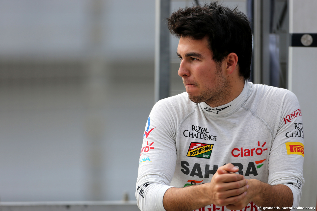 TEST F1 BAHRAIN 27 FEBBRAIO, Sergio Perez (MEX), Sahara Force India 
27.02.2014. Formula One Testing, Bahrain Test Two, Day One, Sakhir, Bahrain.