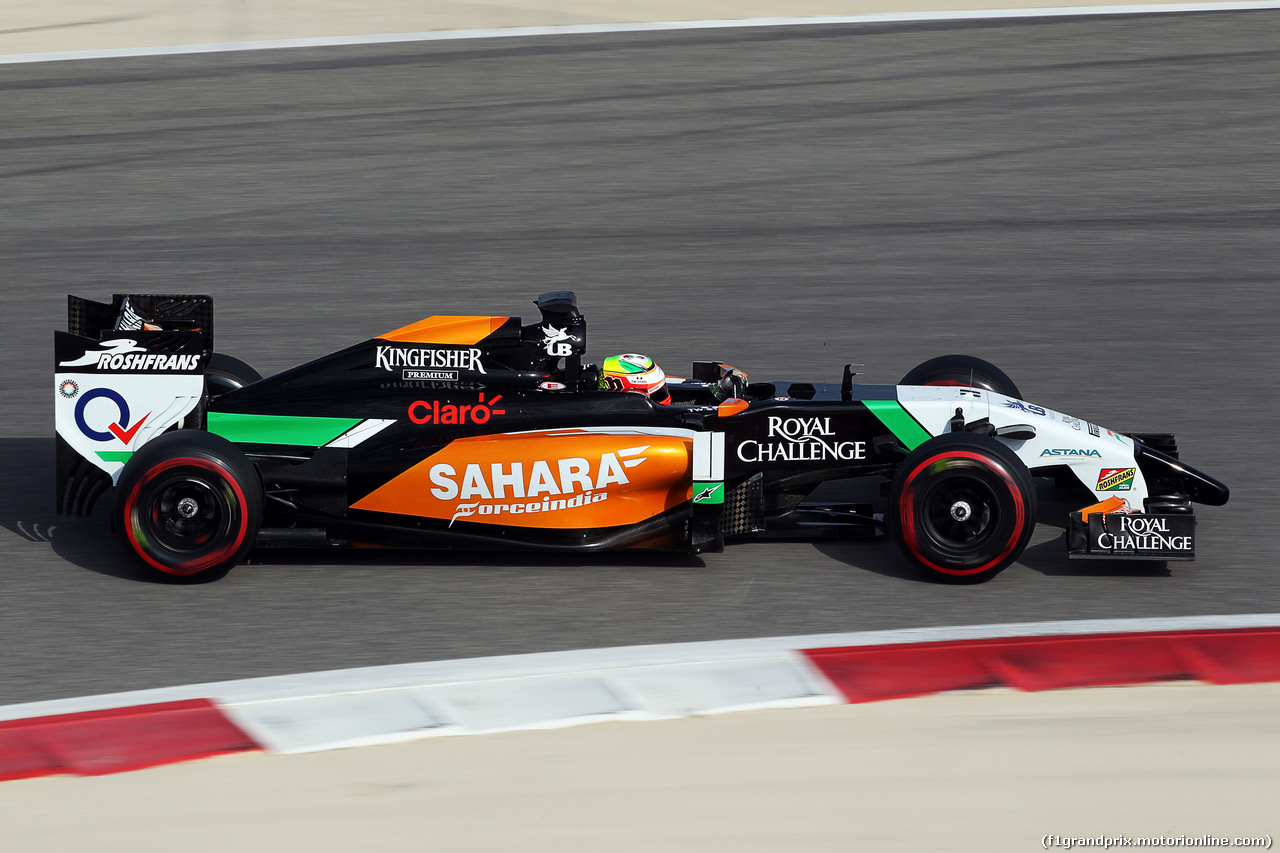 TEST F1 BAHRAIN 27 FEBBRAIO, Sergio Perez (MEX) Sahara Force India F1 VJM07.
27.02.2014. Formula One Testing, Bahrain Test Two, Day One, Sakhir, Bahrain.