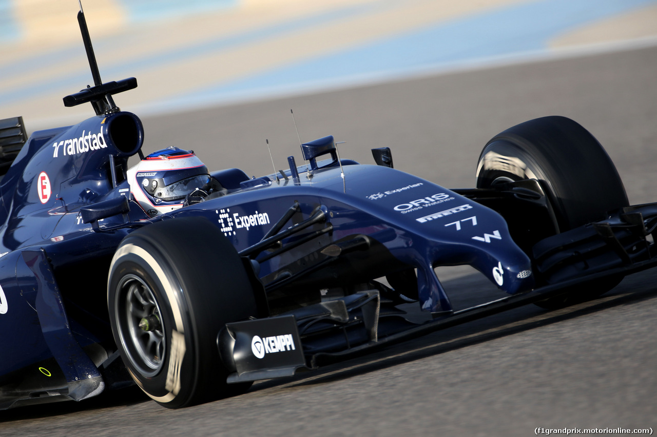 TEST F1 BAHRAIN 27 FEBBRAIO, Valtteri Bottas (FIN), Williams F1 Team 
27.02.2014. Formula One Testing, Bahrain Test Two, Day One, Sakhir, Bahrain.