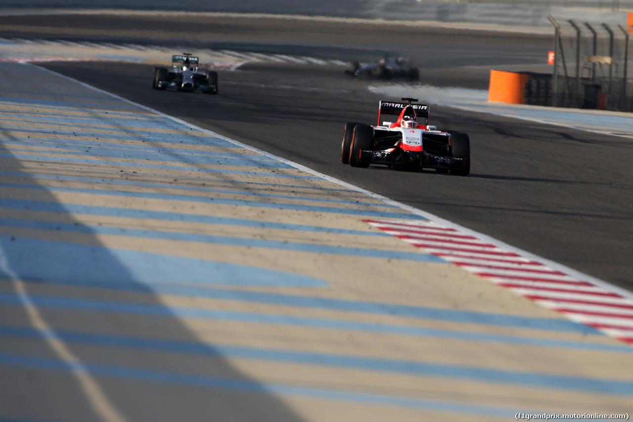 TEST F1 BAHRAIN 27 FEBBRAIO, Max Chilton (GBR), Marussia F1 Team 
27.02.2014. Formula One Testing, Bahrain Test Two, Day One, Sakhir, Bahrain.