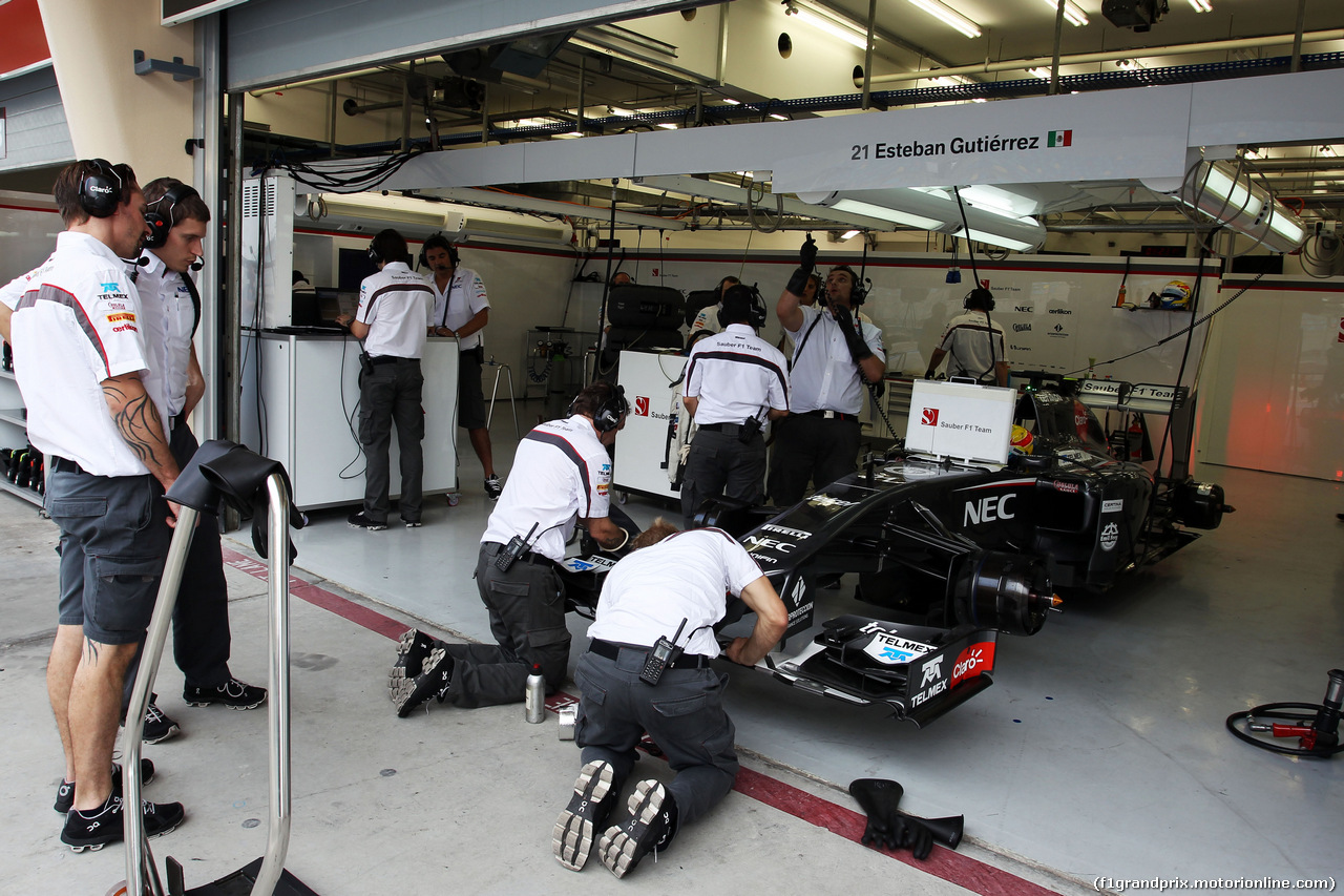 TEST F1 BAHRAIN 28 FEBBRAIO, Esteban Gutierrez (MEX) Sauber C33.
28.02.2014. Formula One Testing, Bahrain Test Two, Day Two, Sakhir, Bahrain.