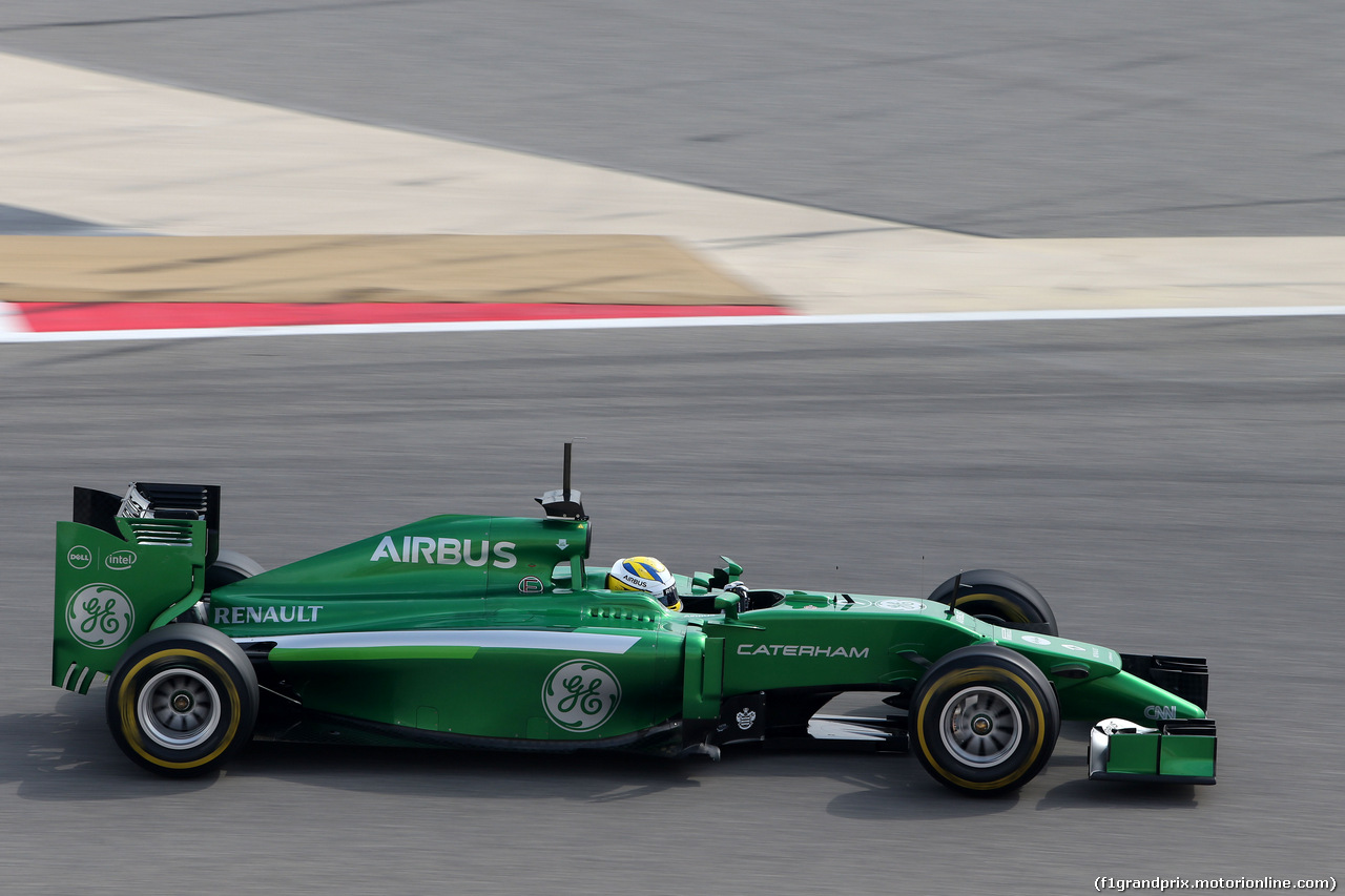 TEST F1 BAHRAIN 28 FEBBRAIO, Marcus Ericsson (SWE), Caterham F1 Team 
28.02.2014. Formula One Testing, Bahrain Test Two, Day Two, Sakhir, Bahrain.