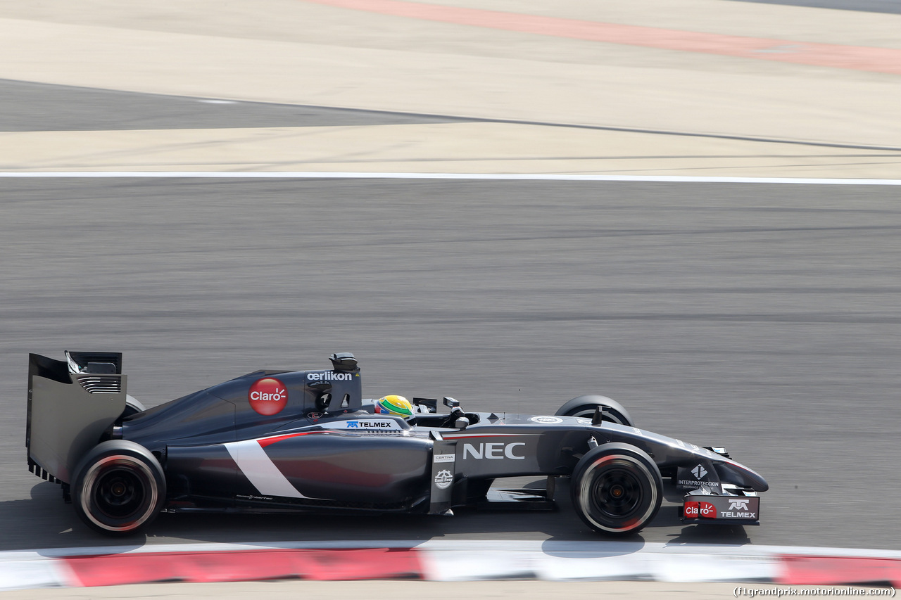 TEST F1 BAHRAIN 28 FEBBRAIO, Esteban Gutierrez (MEX), Sauber F1 Team 
28.02.2014. Formula One Testing, Bahrain Test Two, Day Two, Sakhir, Bahrain.