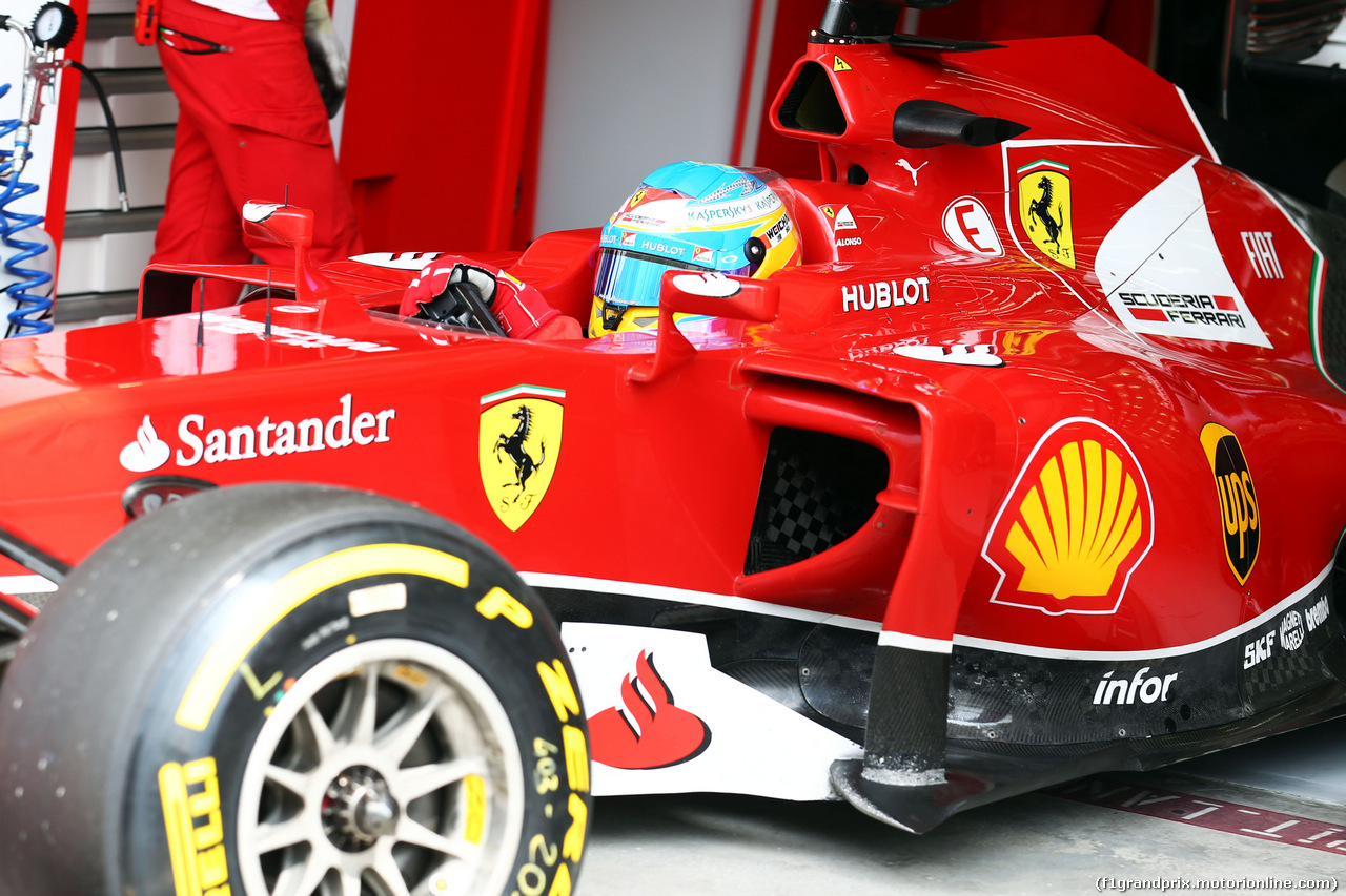 TEST F1 BAHRAIN 28 FEBBRAIO, Fernando Alonso (ESP) Ferrari F14-T leaves the pits.
28.02.2014. Formula One Testing, Bahrain Test Two, Day Two, Sakhir, Bahrain.