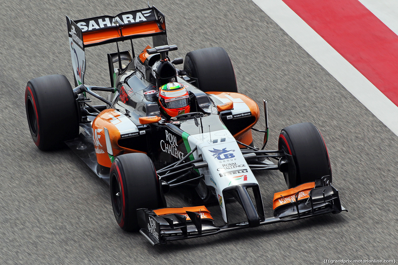 TEST F1 BAHRAIN 28 FEBBRAIO, Sergio Perez (MEX) Sahara Force India F1 VJM07.
28.02.2014. Formula One Testing, Bahrain Test Two, Day Two, Sakhir, Bahrain.