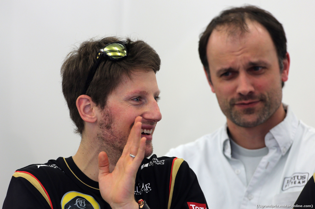 TEST F1 BAHRAIN 28 FEBBRAIO, Romain Grosjean (FRA), Lotus F1 Team 
28.02.2014. Formula One Testing, Bahrain Test Two, Day Two, Sakhir, Bahrain.