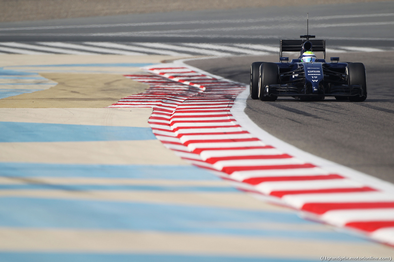 TEST F1 BAHRAIN 28 FEBBRAIO, Felipe Massa (BRA) Williams FW36.
28.02.2014. Formula One Testing, Bahrain Test Two, Day Two, Sakhir, Bahrain.