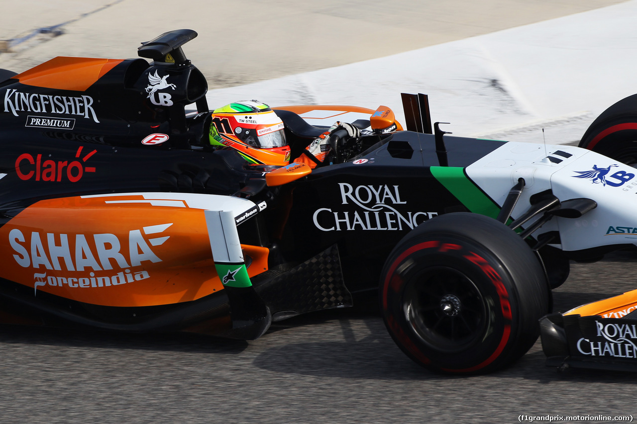 TEST F1 BAHRAIN 28 FEBBRAIO, Sergio Perez (MEX) Sahara Force India F1 VJM07.
28.02.2014. Formula One Testing, Bahrain Test Two, Day Two, Sakhir, Bahrain.