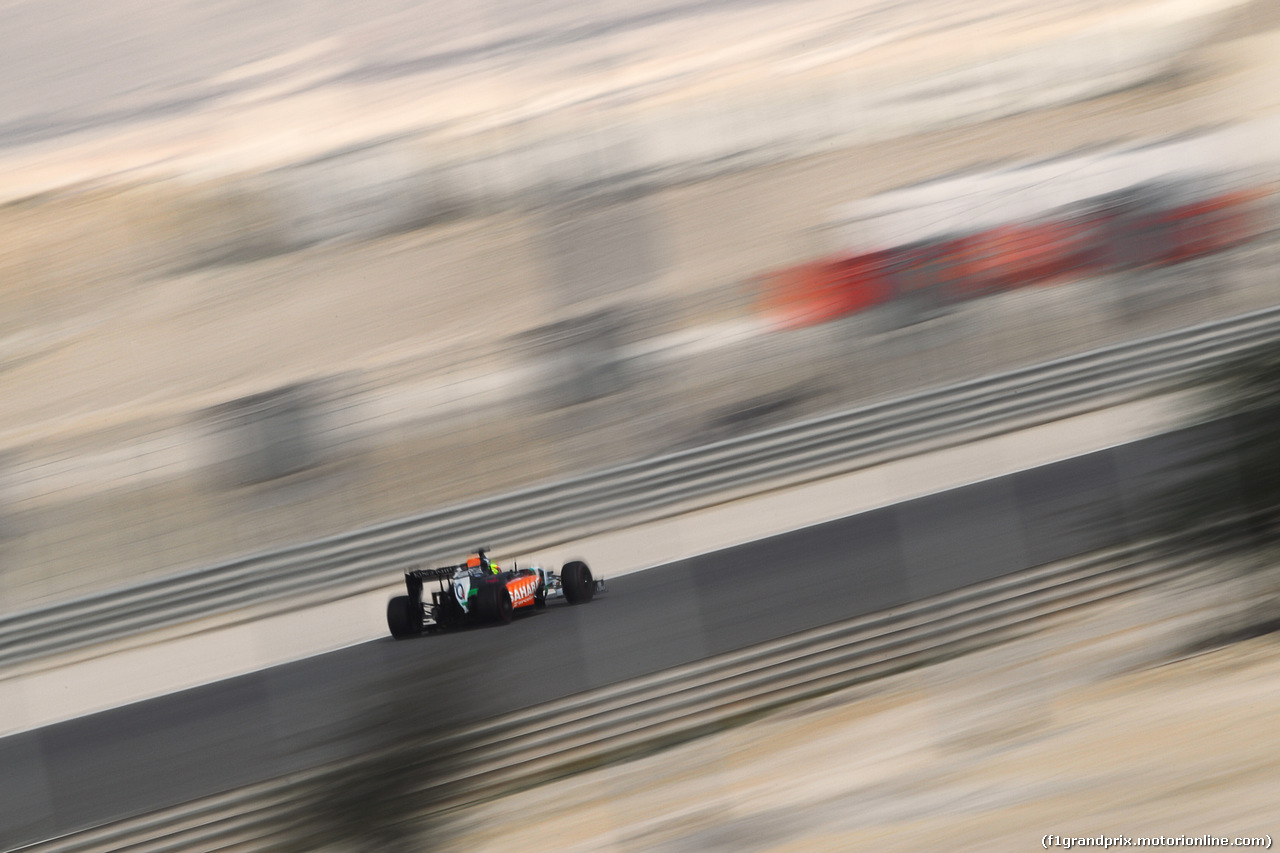 TEST F1 BAHRAIN 28 FEBBRAIO, Sergio Perez (MEX) Sahara Force India F1 VJM07.
28.02.2014. Formula One Testing, Bahrain Test Two, Day Two, Sakhir, Bahrain.