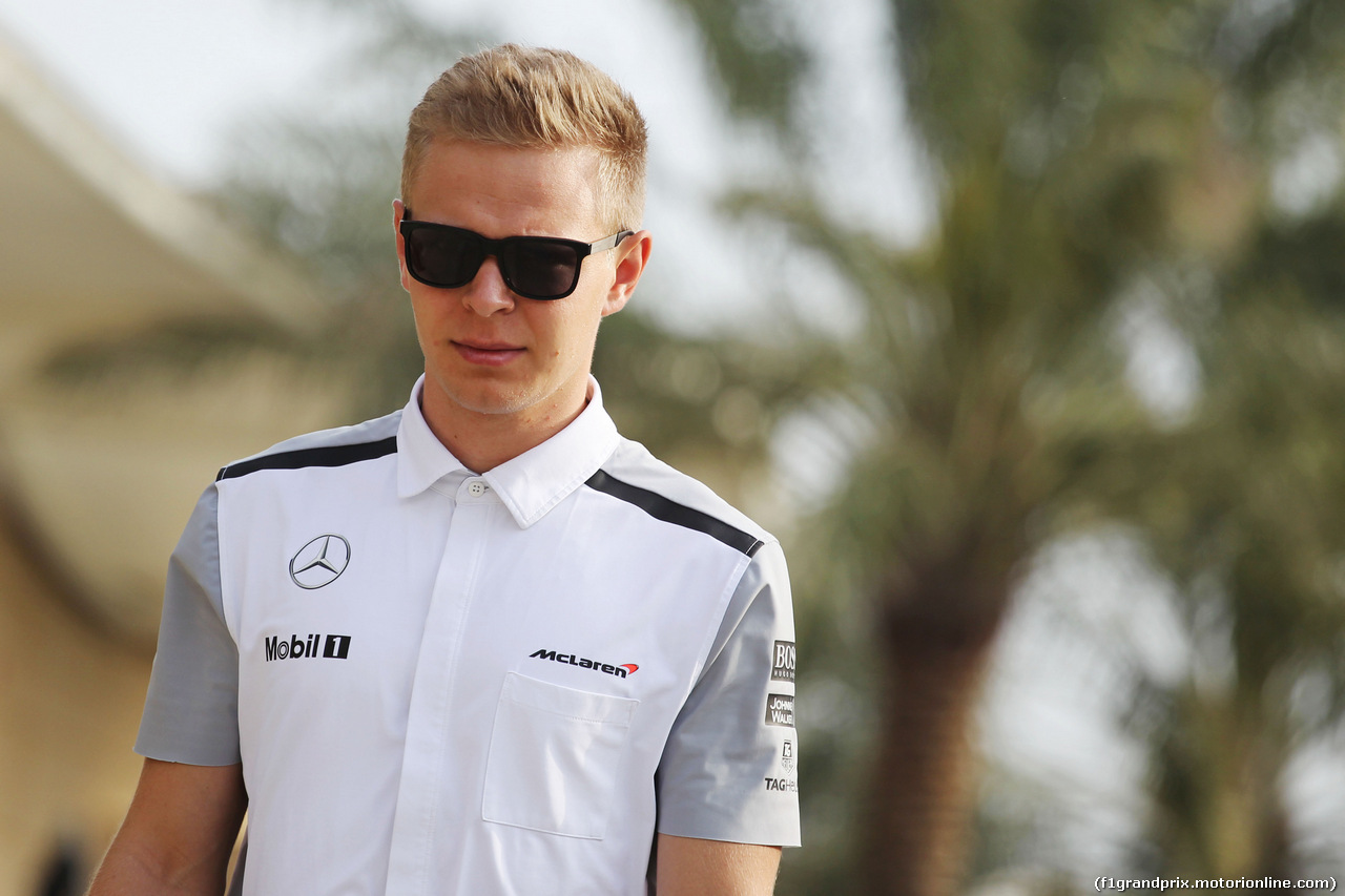 TEST F1 BAHRAIN 28 FEBBRAIO, Kevin Magnussen (DEN) McLaren.
28.02.2014. Formula One Testing, Bahrain Test Two, Day Two, Sakhir, Bahrain.