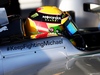 TEST F1 JEREZ 28 GENNAIO, Lewis Hamilton (GBR) Mercedes AMG F1 W05 with a message of support for Michael Schumacher (GER).
28.01.2014. Formula One Testing, Day One, Jerez, Spain.