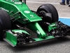 TEST F1 JEREZ 28 GENNAIO, Caterham CT04 front wing e nosecone detail.
28.01.2014. Formula One Testing, Day One, Jerez, Spain.