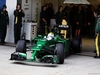 TEST F1 JEREZ 28 GENNAIO, Marcus Ericsson (SWE) Caterham CT04 leaves the pits.
28.01.2014. Formula One Testing, Day One, Jerez, Spain.