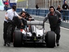 TEST F1 JEREZ 28 GENNAIO, Esteban Gutierrez (MEX) Sauber C33 is pushed back down the pit lane.
28.01.2014. Formula One Testing, Day One, Jerez, Spain.