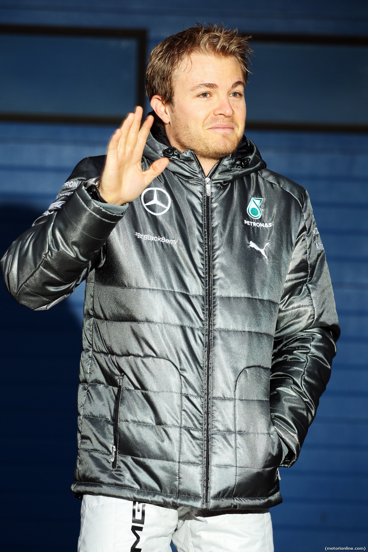 TEST F1 JEREZ 28 GENNAIO, Nico Rosberg (GER) Mercedes AMG F1 at the unveiling of the new Mercedes AMG F1 W05.
28.01.2014. Formula One Testing, Day One, Jerez, Spain.
