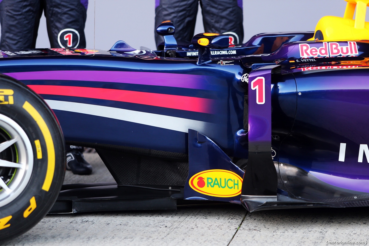 TEST F1 JEREZ 28 GENNAIO, Red Bull Racing RB10 chassis detail.
28.01.2014. Formula One Testing, Day One, Jerez, Spain.