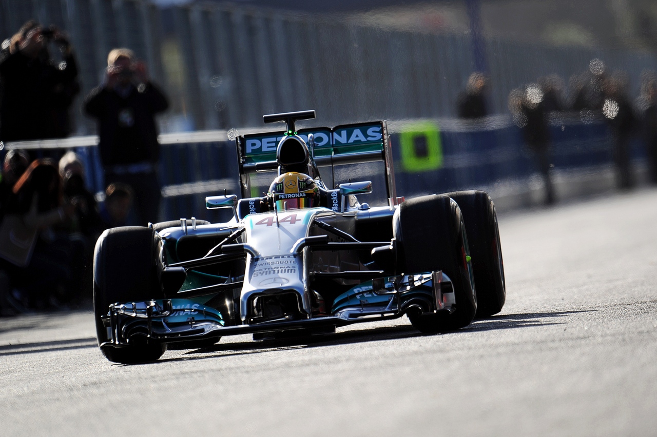 TEST F1 JEREZ 28 GENNAIO, Lewis Hamilton (GBR) Mercedes AMG F1 W05.
28.01.2014. Formula One Testing, Day One, Jerez, Spain.