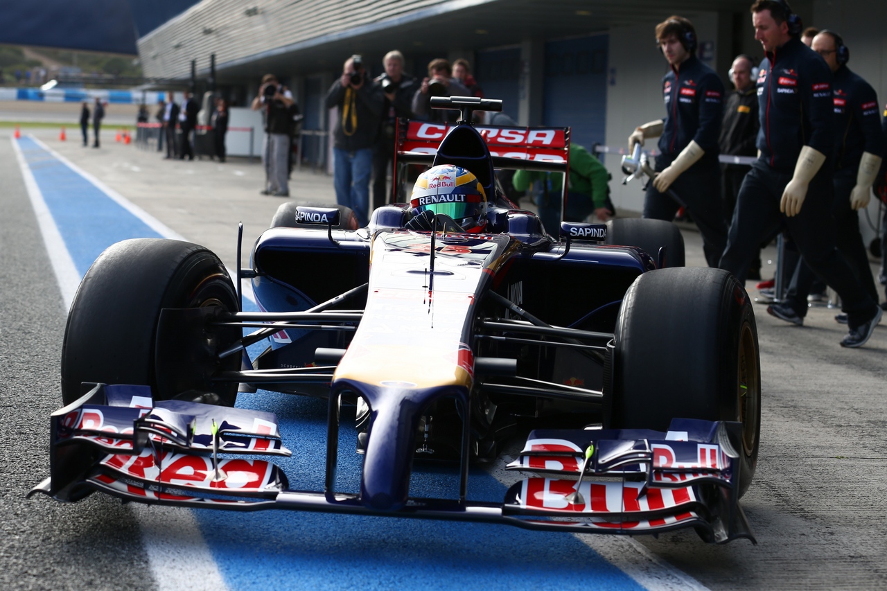 TEST F1 JEREZ 28 GENNAIO, Jean-Eric Vergne (FRA) Scuderia Toro Rosso STR9.
28.01.2014. Formula One Testing, Day One, Jerez, Spain.