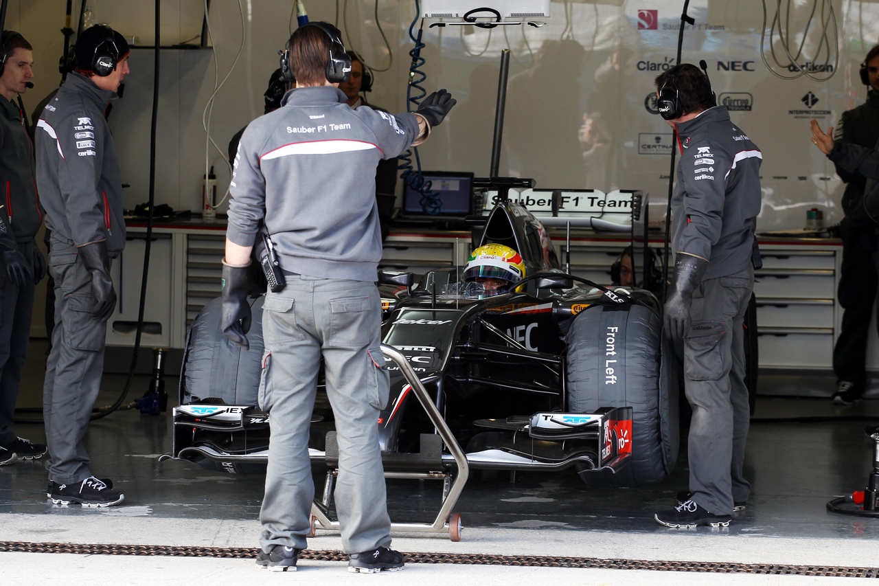 TEST F1 JEREZ 28 GENNAIO, Esteban Gutierrez (MEX) Sauber C33.
28.01.2014. Formula One Testing, Day One, Jerez, Spain.