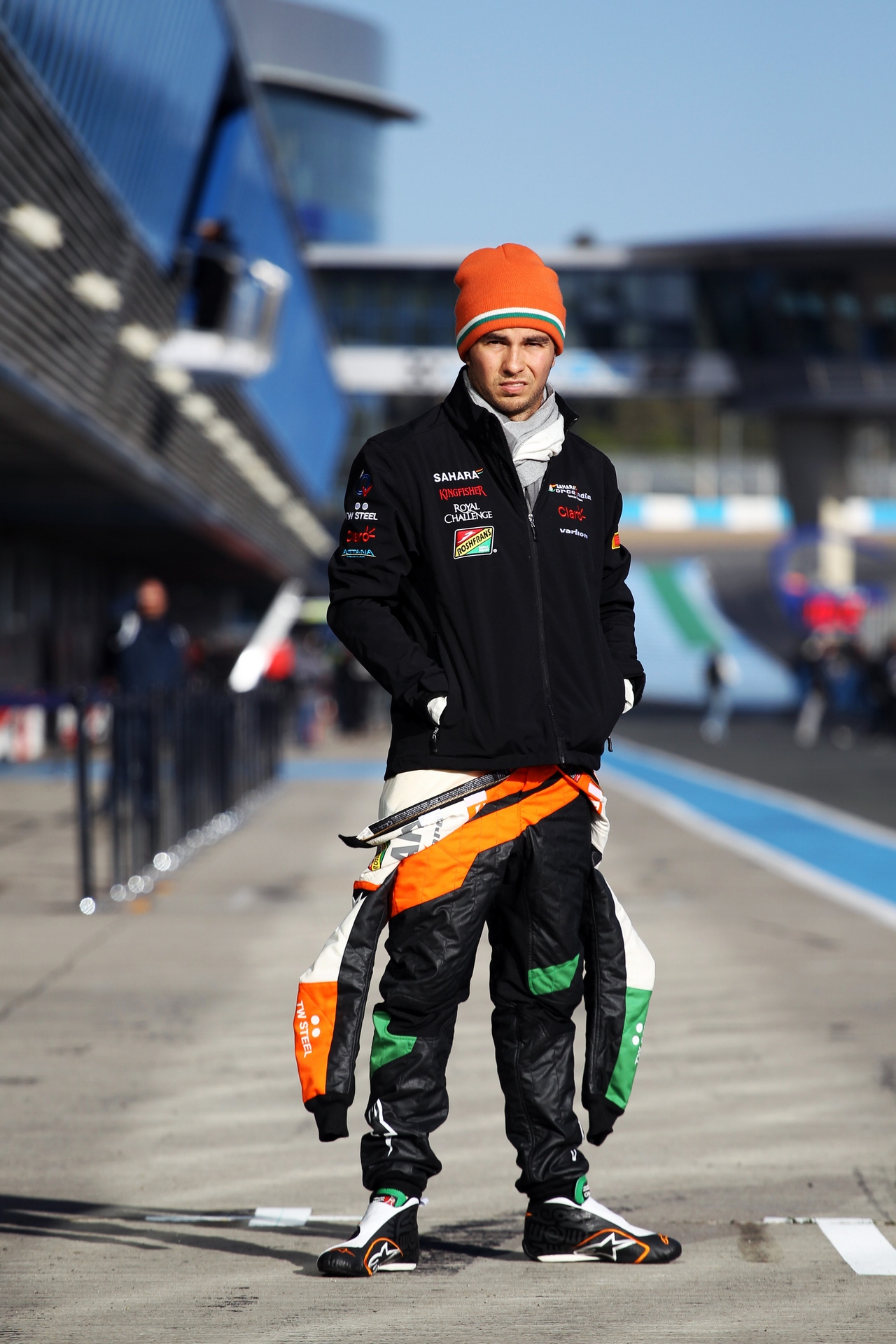 TEST F1 JEREZ 28 GENNAIO, Sergio Perez (MEX) Sahara Force India F1.