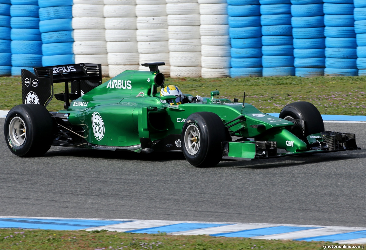 TEST F1 JEREZ 28 GENNAIO, Marcus Ericsson (SWE), Caterham F1 Team 
28.01.2014. Formula One Testing, Day One, Jerez, Spain.