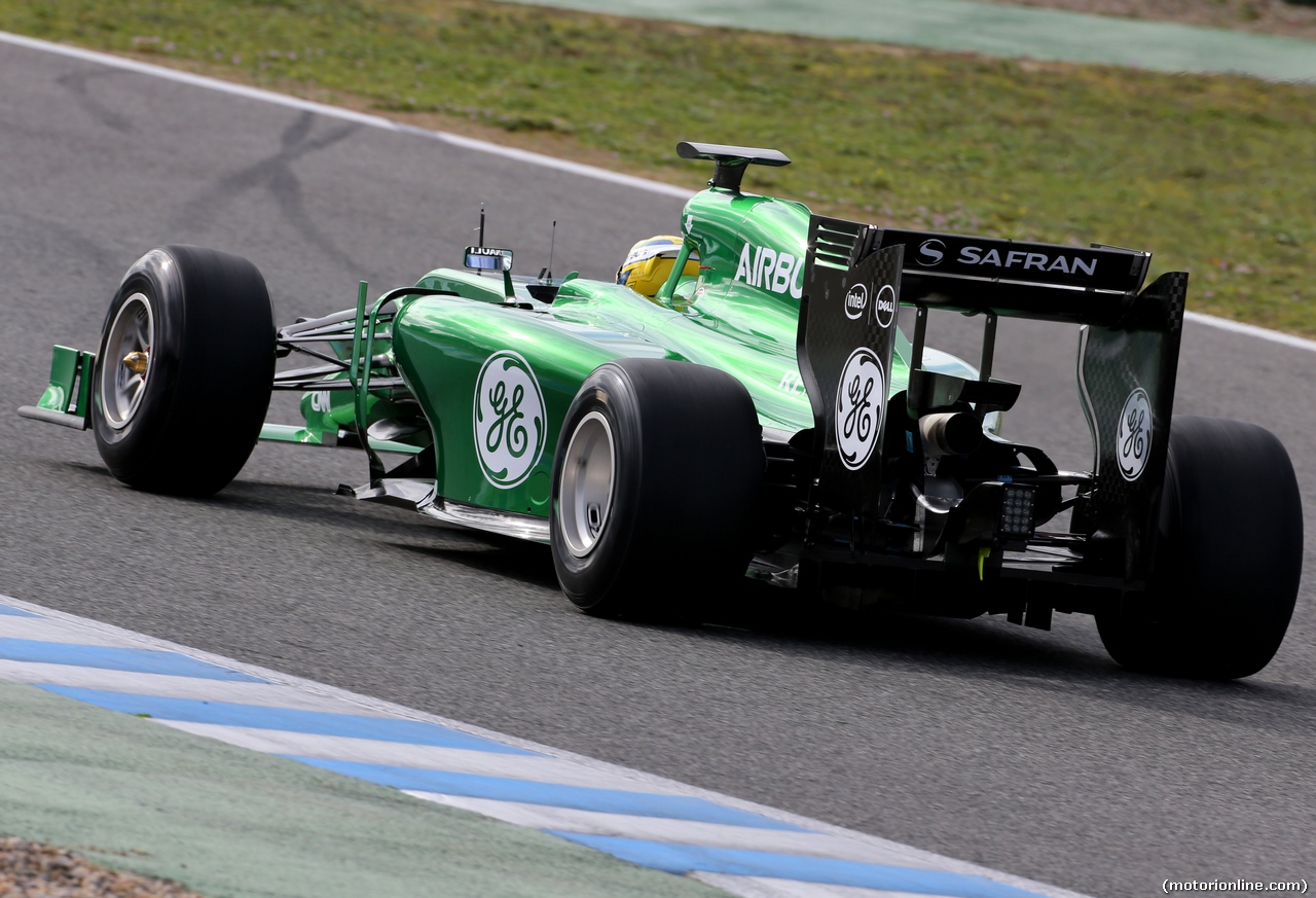 TEST F1 JEREZ 28 GENNAIO, Marcus Ericsson (SWE), Caterham F1 Team 
28.01.2014. Formula One Testing, Day One, Jerez, Spain.