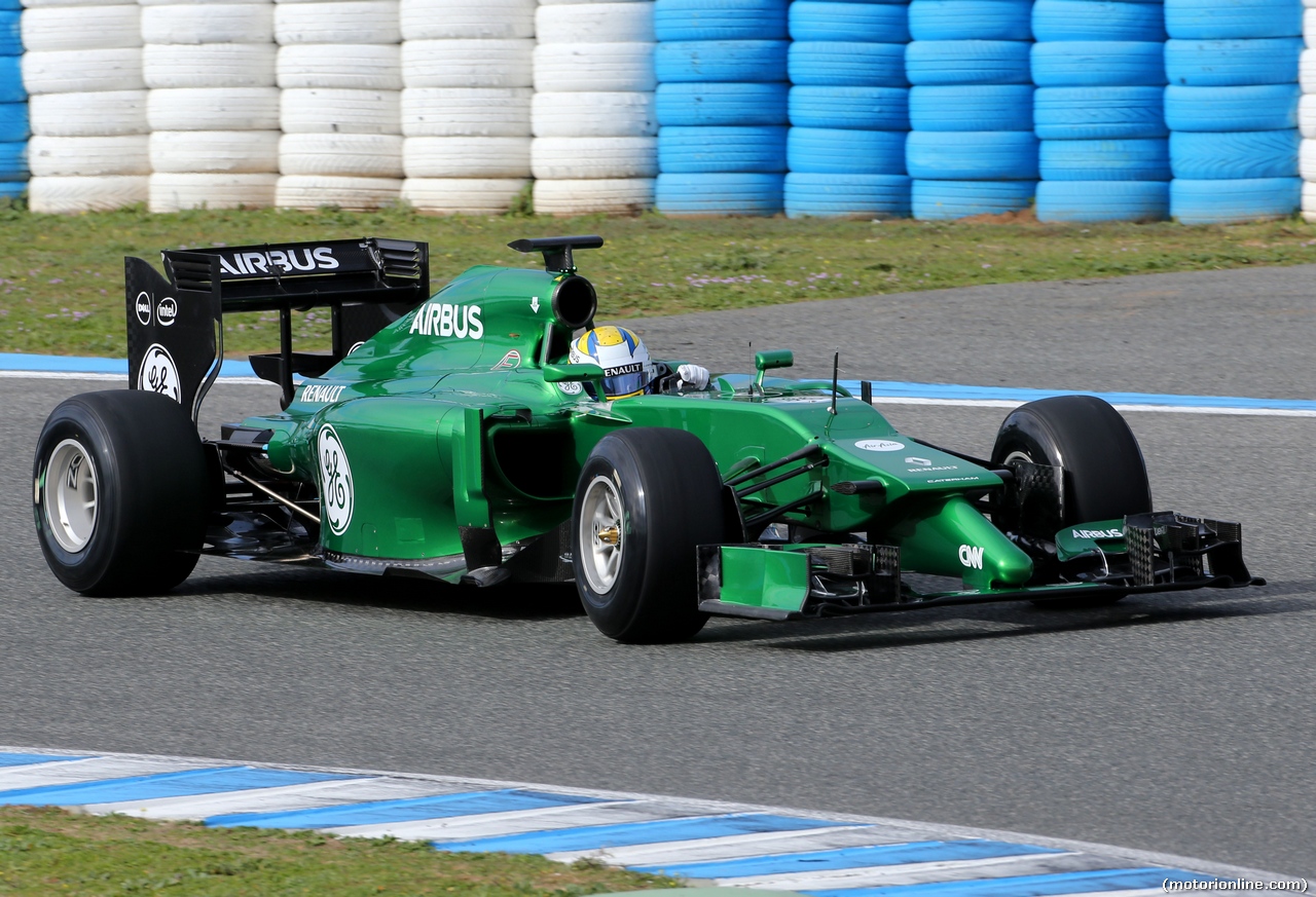 TEST F1 JEREZ 28 GENNAIO, Marcus Ericsson (SWE), Caterham F1 Team 
28.01.2014. Formula One Testing, Day One, Jerez, Spain.