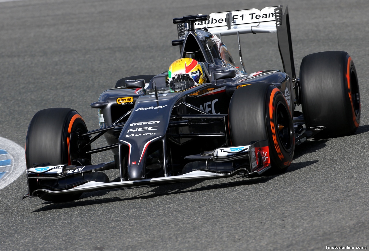 TEST F1 JEREZ 28 GENNAIO, Esteban Gutierrez (MEX), Sauber F1 Team 
28.01.2014. Formula One Testing, Day One, Jerez, Spain.