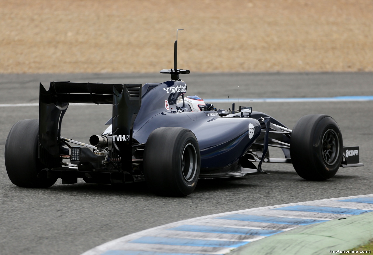 TEST F1 JEREZ 28 GENNAIO, Valtteri Bottas (FIN), Williams F1 Team 
28.01.2014. Formula One Testing, Day One, Jerez, Spain.