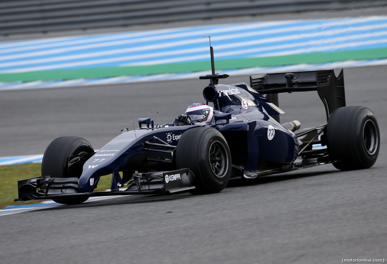 TEST F1 JEREZ 28 GENNAIO, Valtteri Bottas (FIN), Williams F1 Team 
28.01.2014. Formula One Testing, Day One, Jerez, Spain.