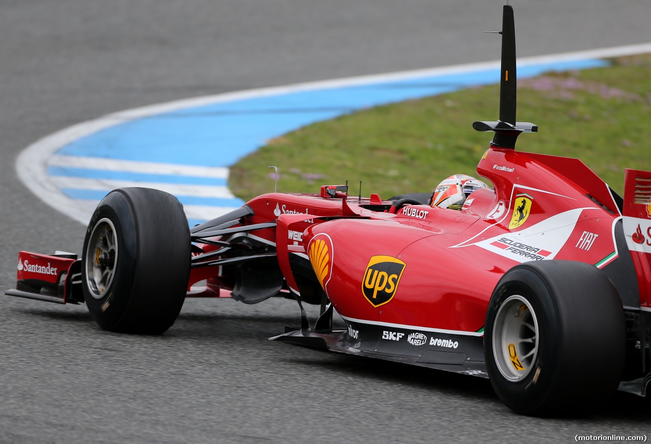 TEST F1 JEREZ 28 GENNAIO, Kimi Raikkonen (FIN), Ferrari 
28.01.2014. Formula One Testing, Day One, Jerez, Spain.