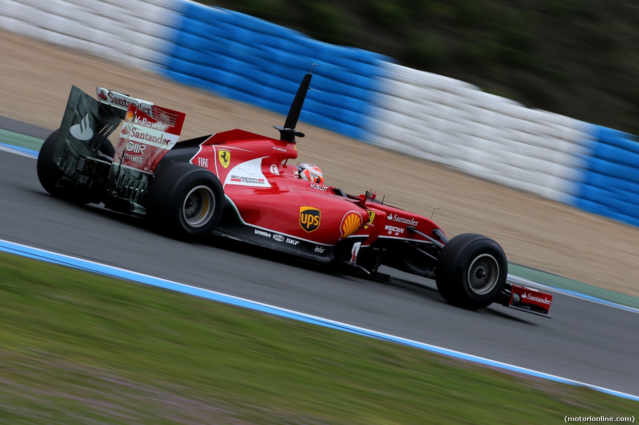 TEST F1 JEREZ 28 GENNAIO, Kimi Raikkonen (FIN), Ferrari 
28.01.2014. Formula One Testing, Day One, Jerez, Spain.