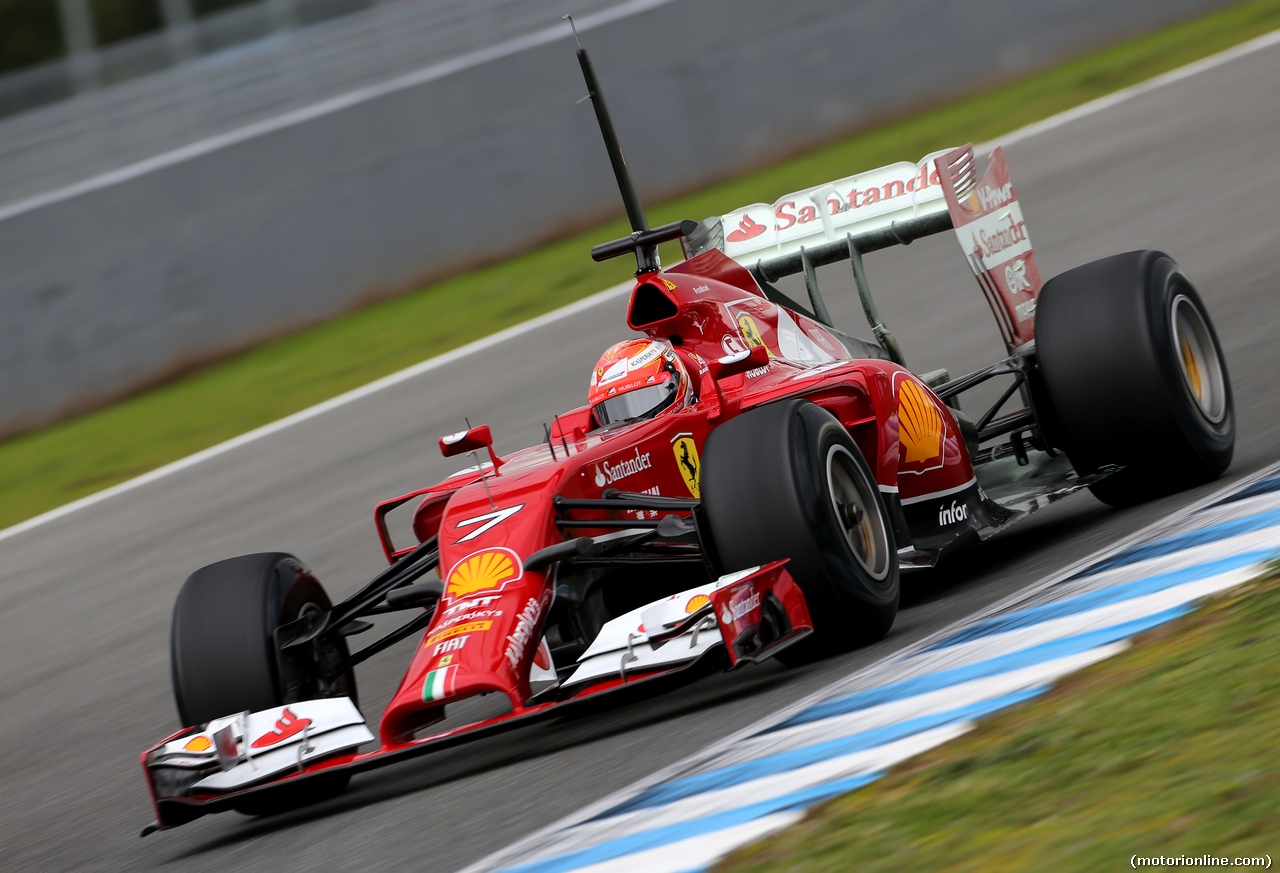 TEST F1 JEREZ 28 GENNAIO, Kimi Raikkonen (FIN), Ferrari 
28.01.2014. Formula One Testing, Day One, Jerez, Spain.