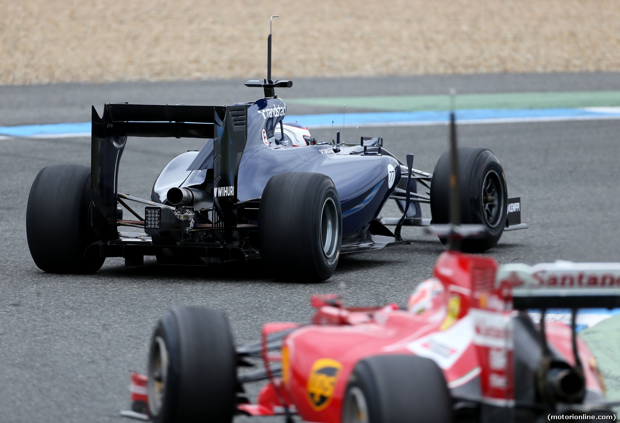 TEST F1 JEREZ 28 GENNAIO, Valtteri Bottas (FIN), Williams F1 Team 
28.01.2014. Formula One Testing, Day One, Jerez, Spain.