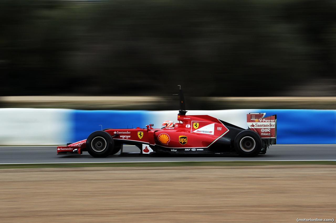 TEST F1 JEREZ 28 GENNAIO, Kimi Raikkonen (FIN) Ferrari F14-T.
28.01.2014. Formula One Testing, Day One, Jerez, Spain.