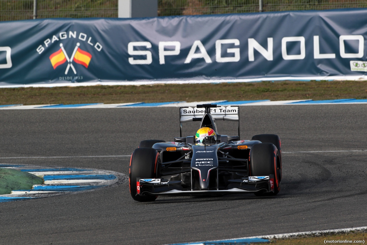 TEST F1 JEREZ 28 GENNAIO, Esteban Gutierrez (MEX), Sauber F1 Team C33