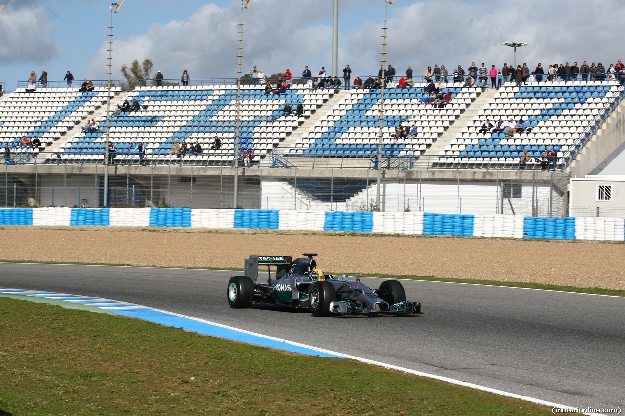TEST F1 JEREZ 28 GENNAIO, Lewis Hamilton (GBR) Mercedes AMG F1 W05