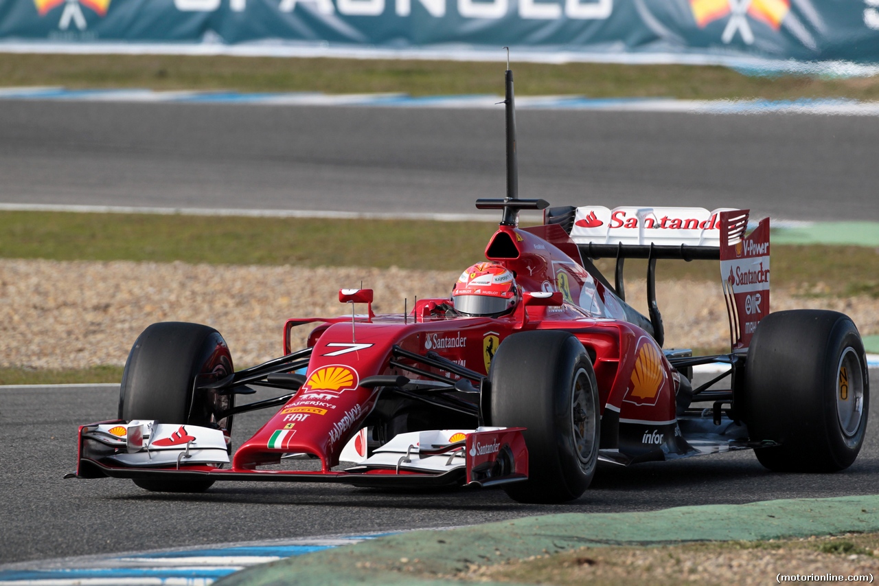 TEST F1 JEREZ 28 GENNAIO, Kimi Raikkonen (FIN) Ferrari F14-T