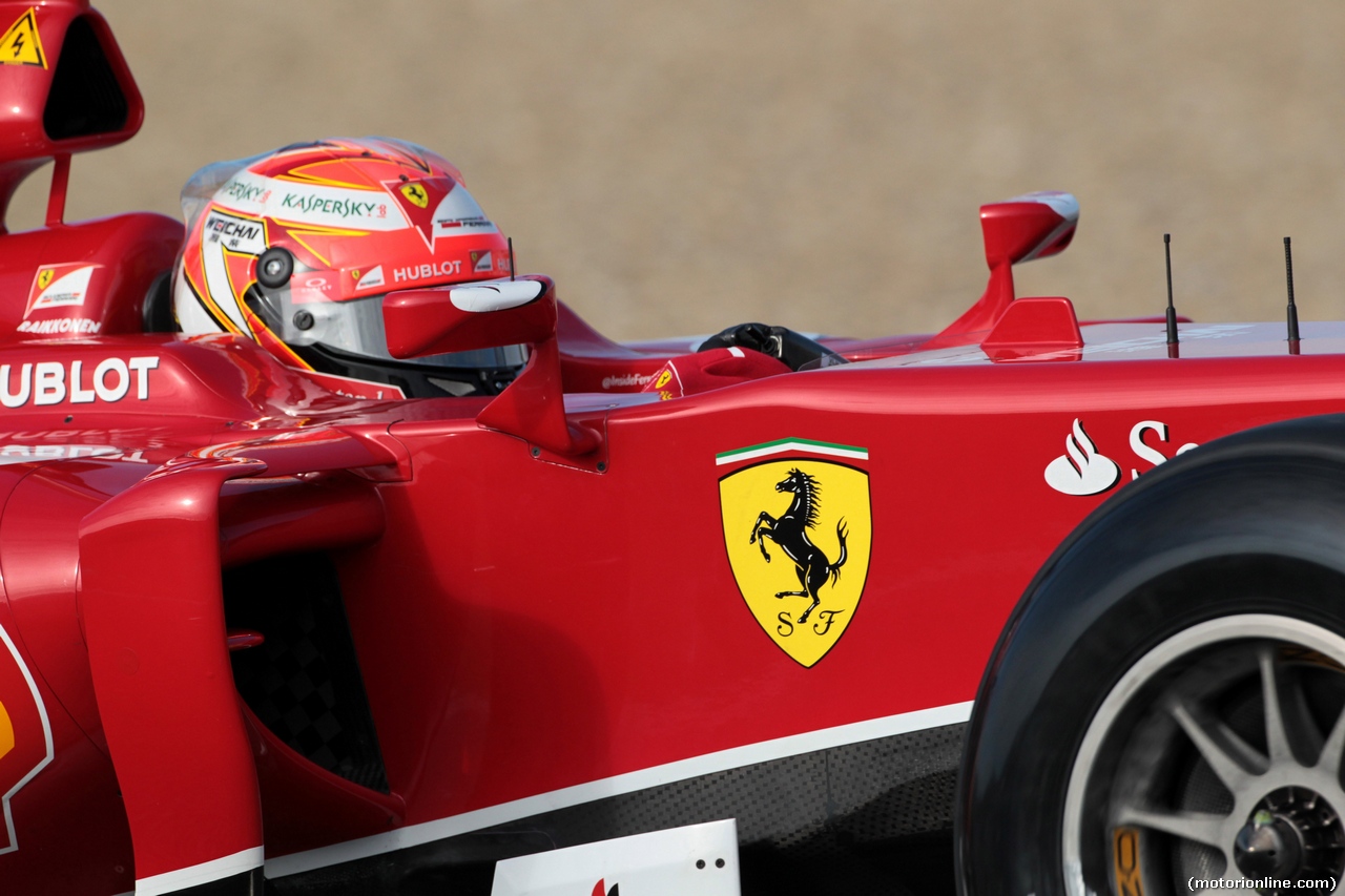 TEST F1 JEREZ 28 GENNAIO, Kimi Raikkonen (FIN) Ferrari F14-T