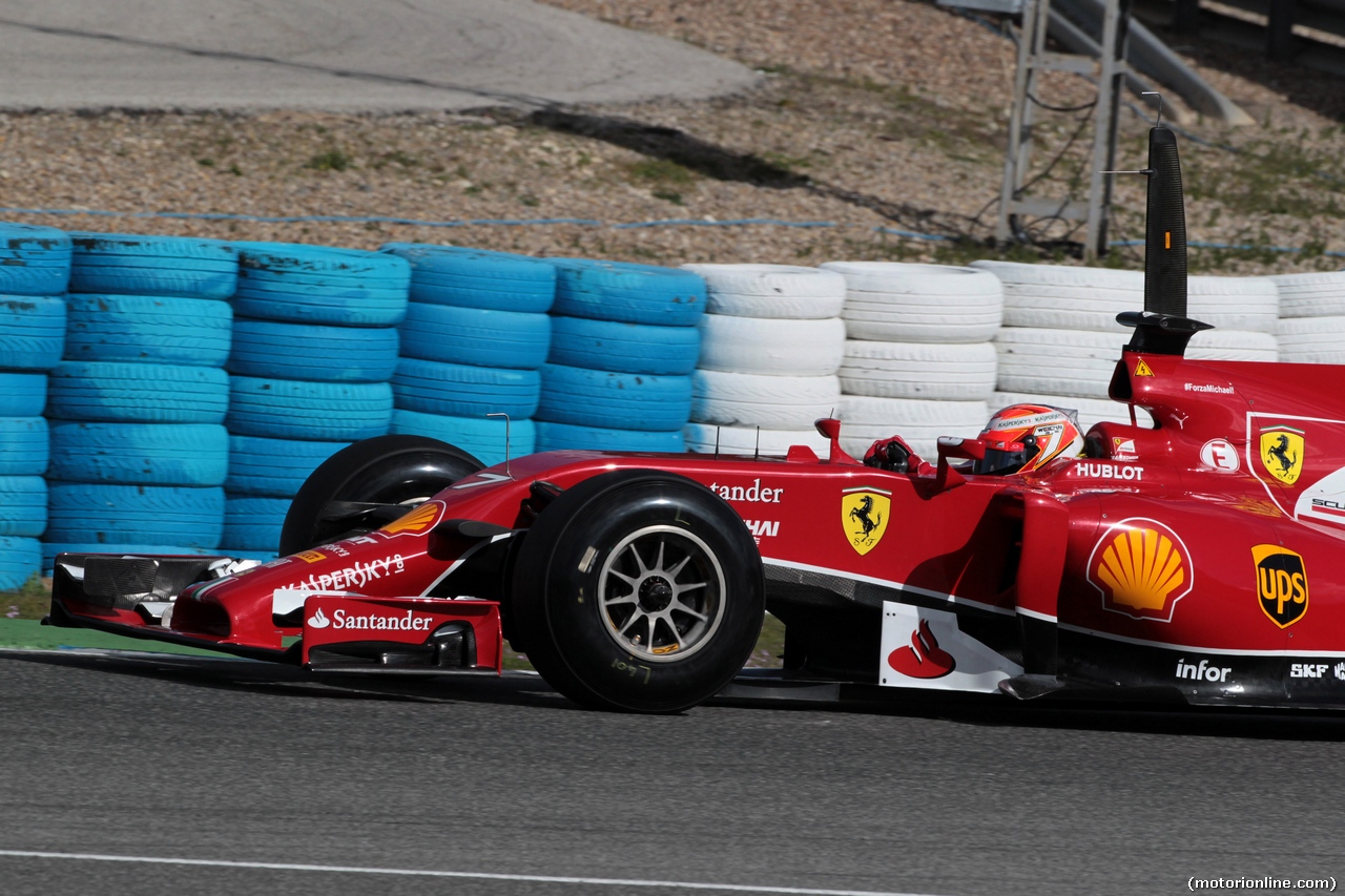 TEST F1 JEREZ 28 GENNAIO, Kimi Raikkonen (FIN) Ferrari F14-T