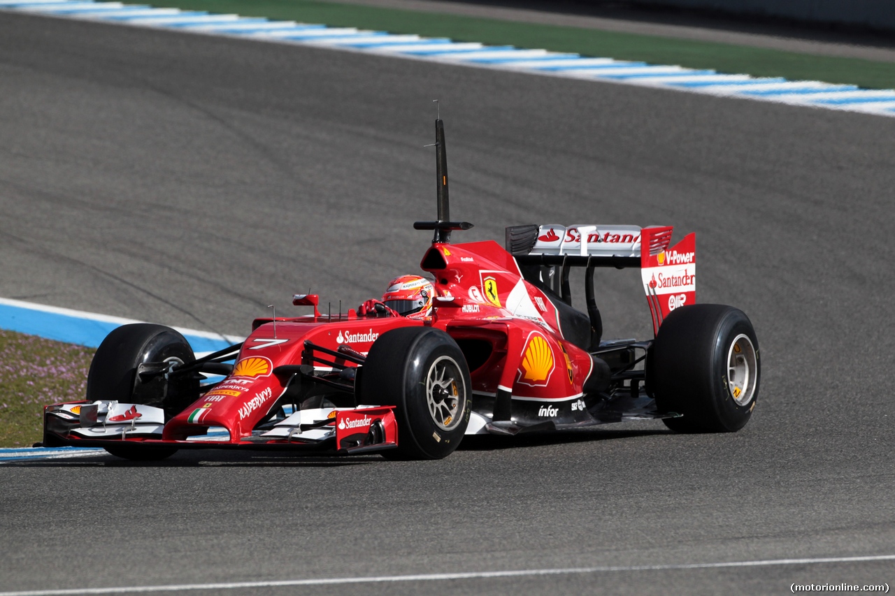 TEST F1 JEREZ 28 GENNAIO, Kimi Raikkonen (FIN) Ferrari F14-T