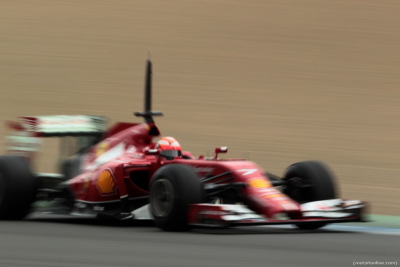 TEST F1 JEREZ 28 GENNAIO, Kimi Raikkonen (FIN) Ferrari F14-T