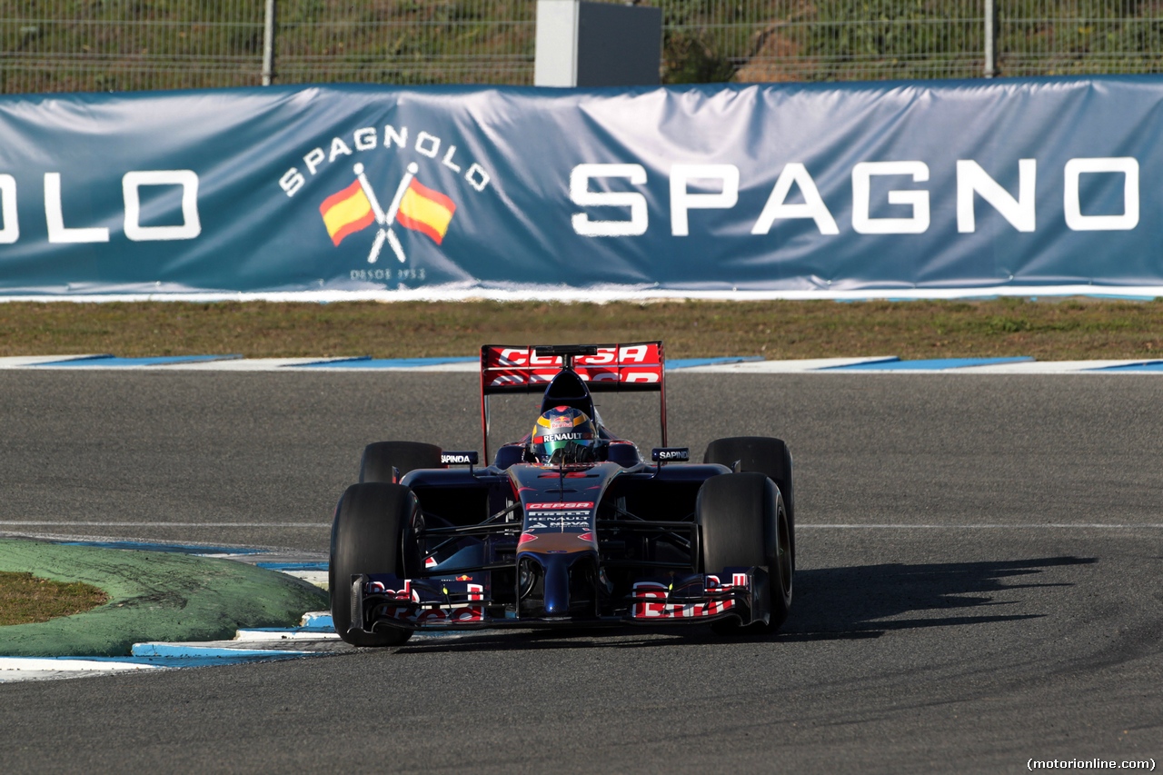 TEST F1 JEREZ 28 GENNAIO, Jean-Eric Vergne (FRA) Scuderia Toro Rosso STR9