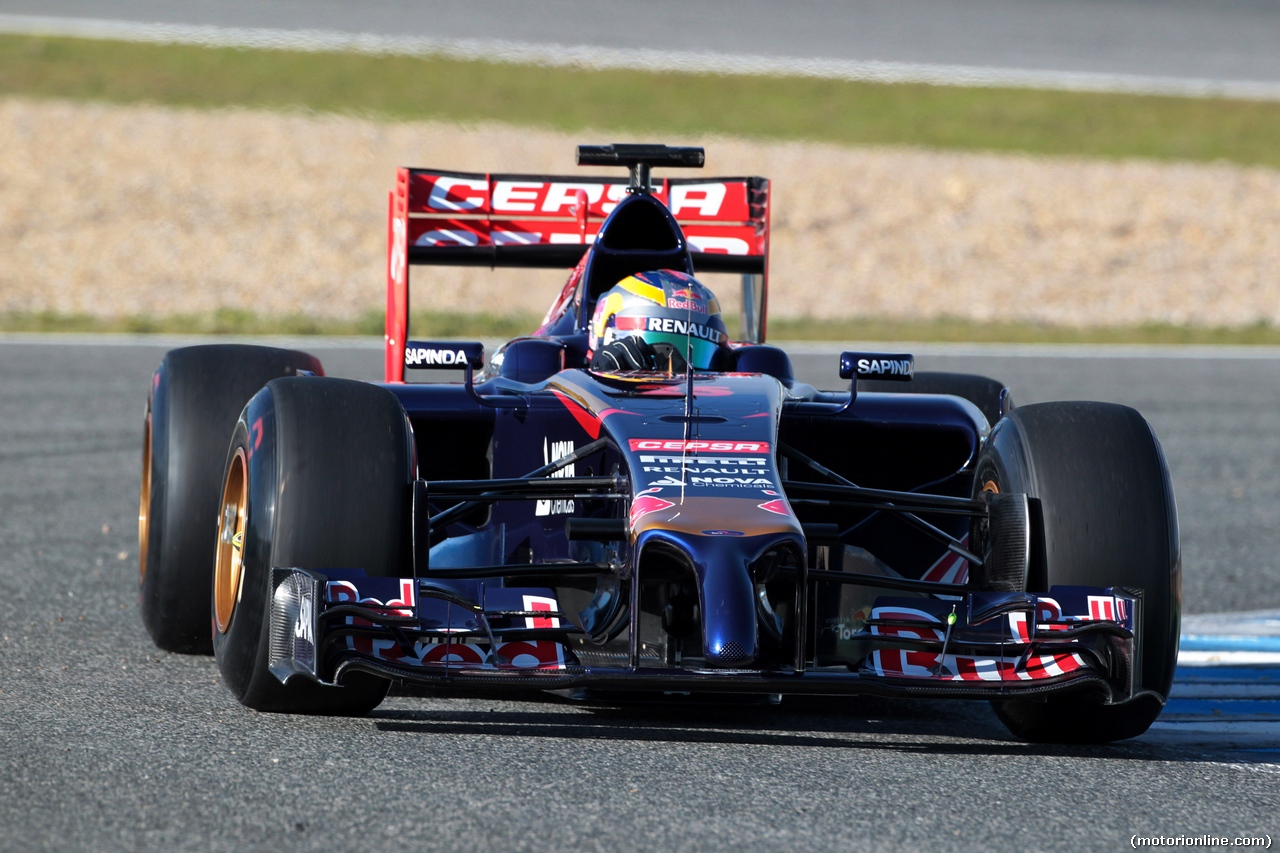 TEST F1 JEREZ 28 GENNAIO, Jean-Eric Vergne (FRA) Scuderia Toro Rosso STR9