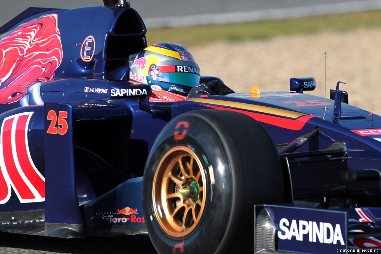 TEST F1 JEREZ 28 GENNAIO, Jean-Eric Vergne (FRA) Scuderia Toro Rosso STR9