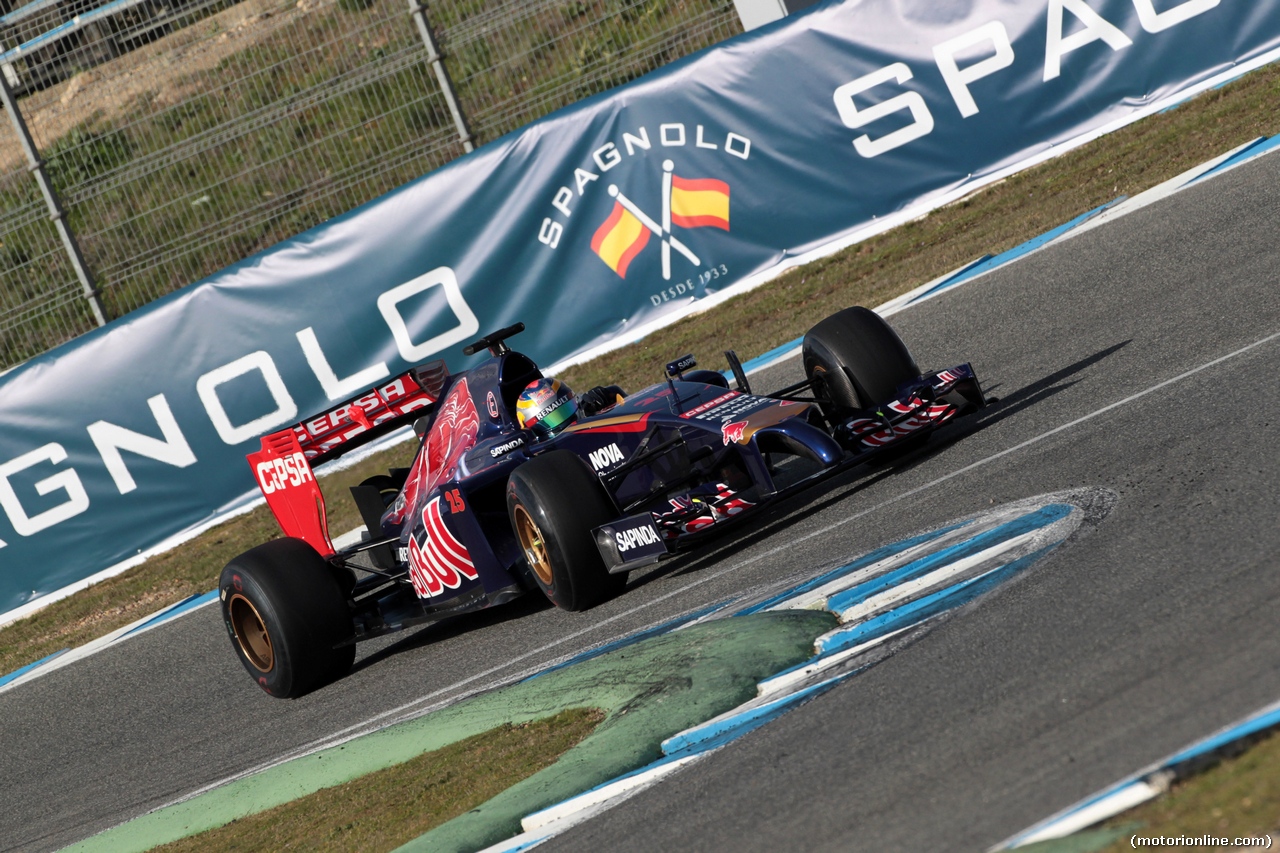 TEST F1 JEREZ 28 GENNAIO, Jean-Eric Vergne (FRA) Scuderia Toro Rosso STR9