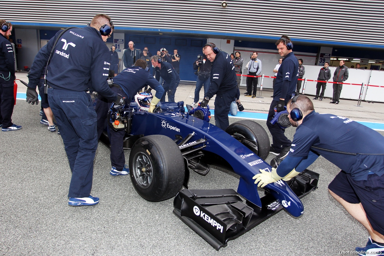 TEST F1 JEREZ 28 GENNAIO, Valtteri Bottas (FIN) Williams FW36.
28.01.2014. Formula One Testing, Day One, Jerez, Spain.