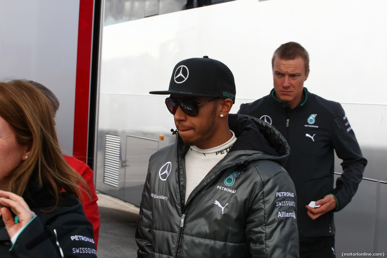 TEST F1 JEREZ 28 GENNAIO, Lewis Hamilton (GBR) Mercedes AMG F1 W05